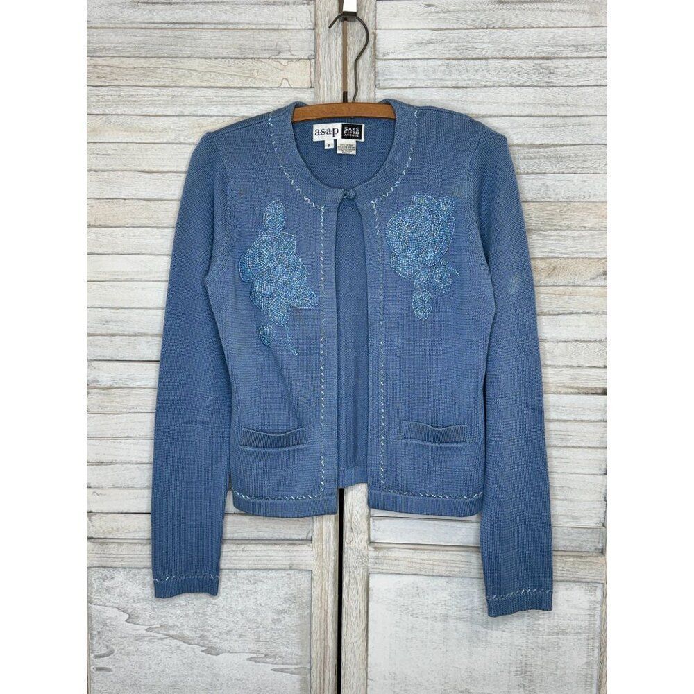 Asap Saks Fifth Ave Beaded Cardigan Size Small